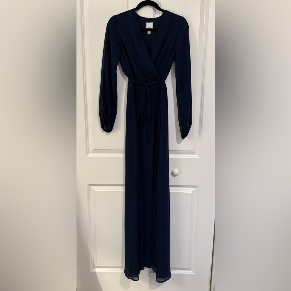 Elegant Navy Blue Bridesmaid Dress